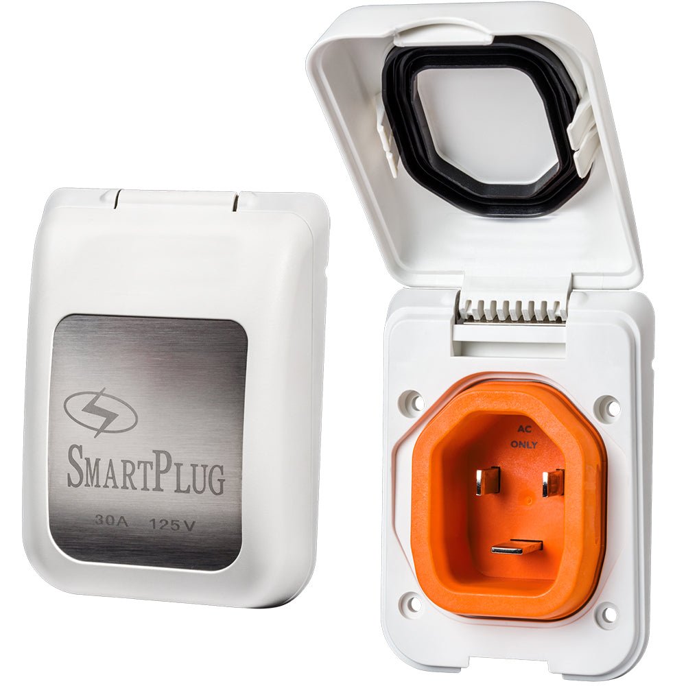 SmartPlug 30 Amp Non Metallic White Inlet - Boat and RV Side - BM30PW - Anchor Express