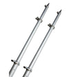 Taco 18' Deluxe Outrigger Poles with Rollers - Silver/Silver - OT - 0318HD - VEL - Anchor Express