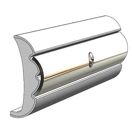 TACO Rigid Vinyl Flex - Core Rub Rail 1.58" x .635" - Frosty White 60' - V21 - 9959WHC60D - 1 - Anchor Express