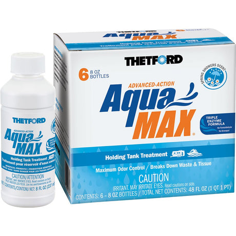 Thetford AquaMax Holding Tank Treatment - 6 - Pack - 8oz Liquid - Spring Shower Scent96634 - 96634 - Anchor Express
