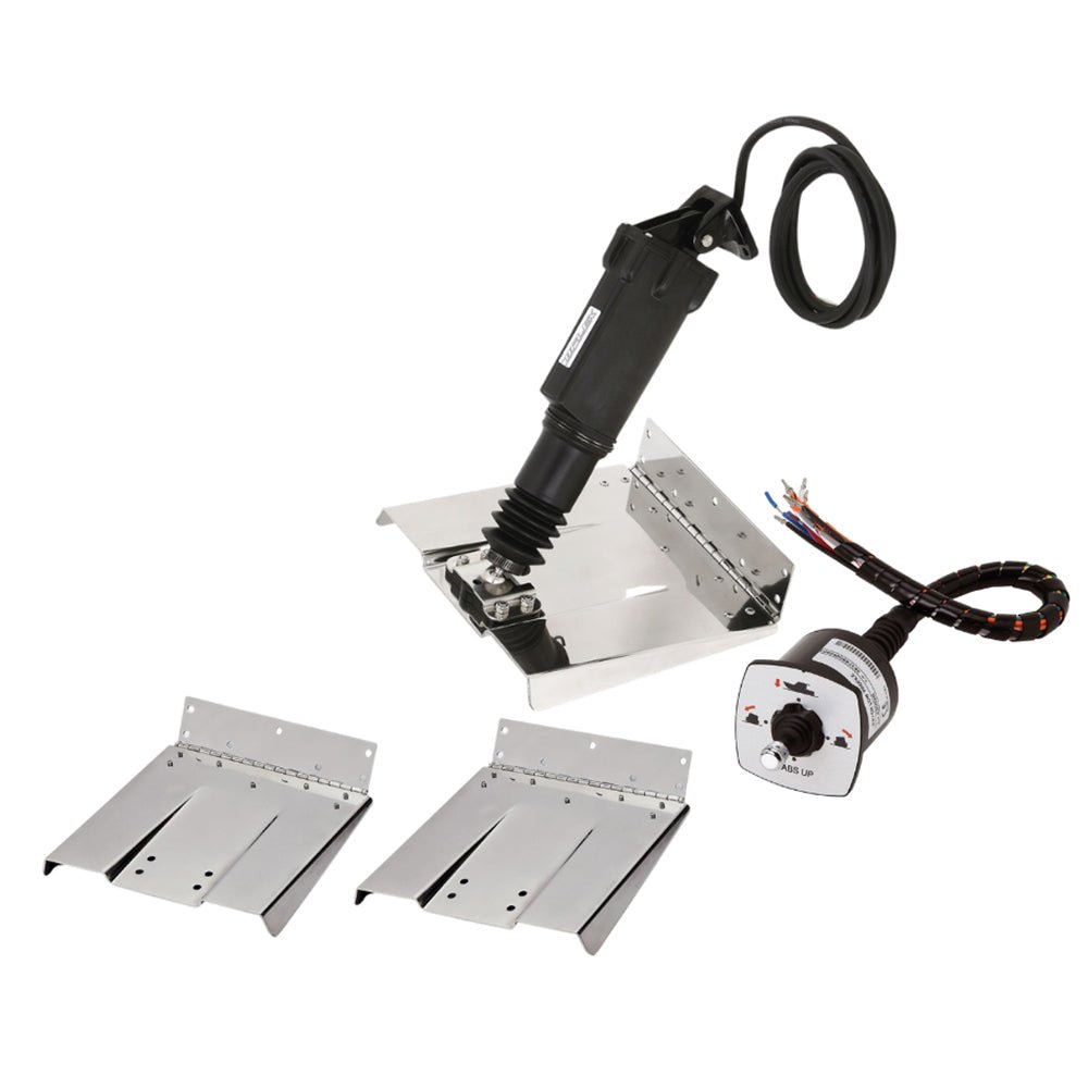 Uflex 12x12 Polished Stainless Steel Trim Tab Kit - MTCP1212LPJ - Anchor Express