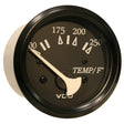 VDO Allentare Black 250°F Water Temperature Gauge - Use with Marine 450 - 29 Ohm Sender - 12V - Black Bezel - 310 - 11801 - Anchor Express