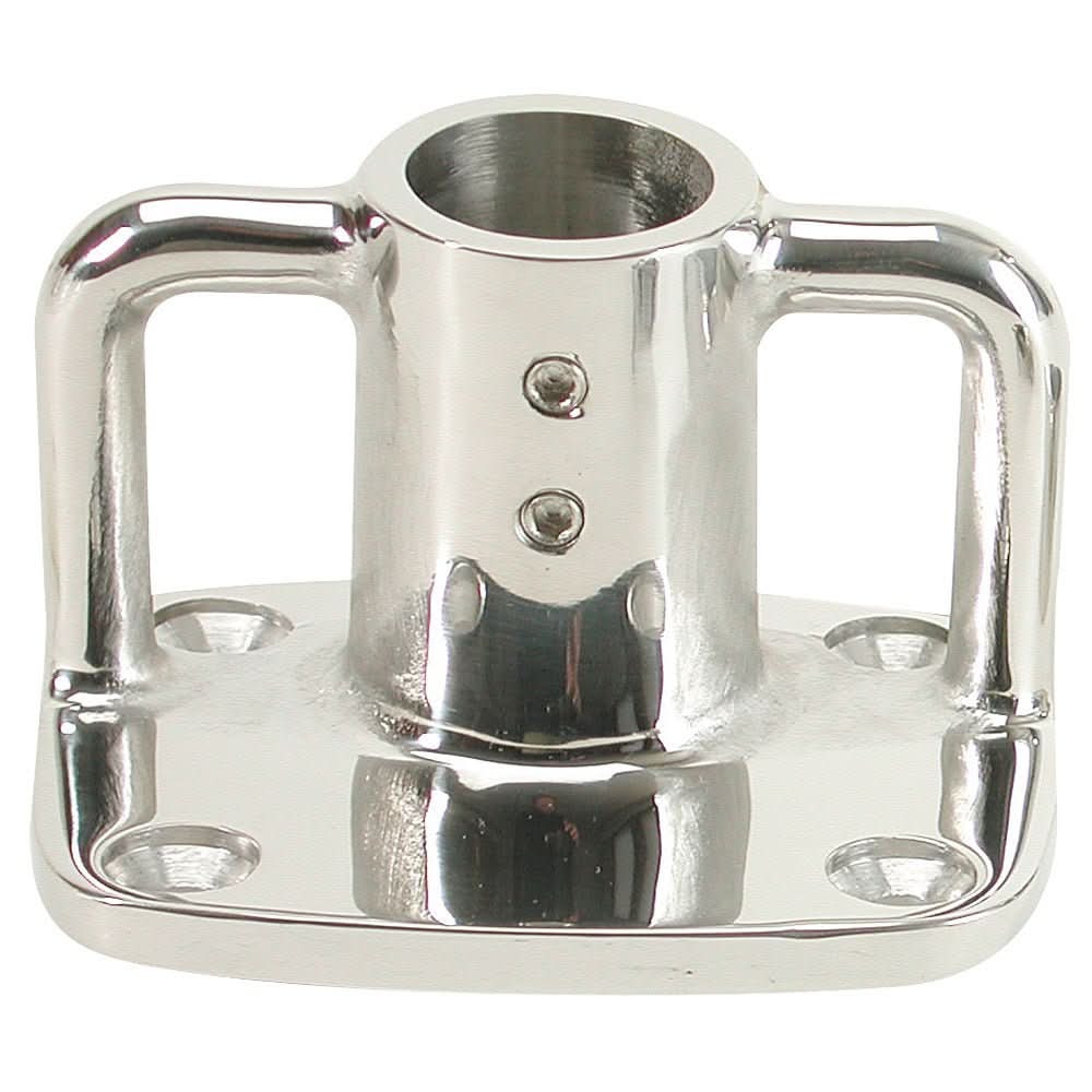 Whitecap 4° Rectangular Base - 316 Stainless Steel - 3 - 1/2" x 3" - 11901 - Anchor Express
