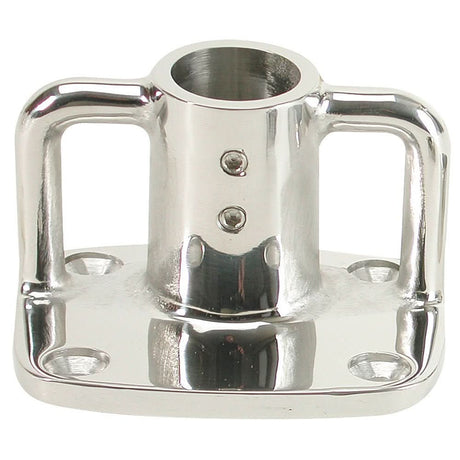 Whitecap 4° Rectangular Base - 316 Stainless Steel - 3 - 1/2" x 3" - 11901 - Anchor Express