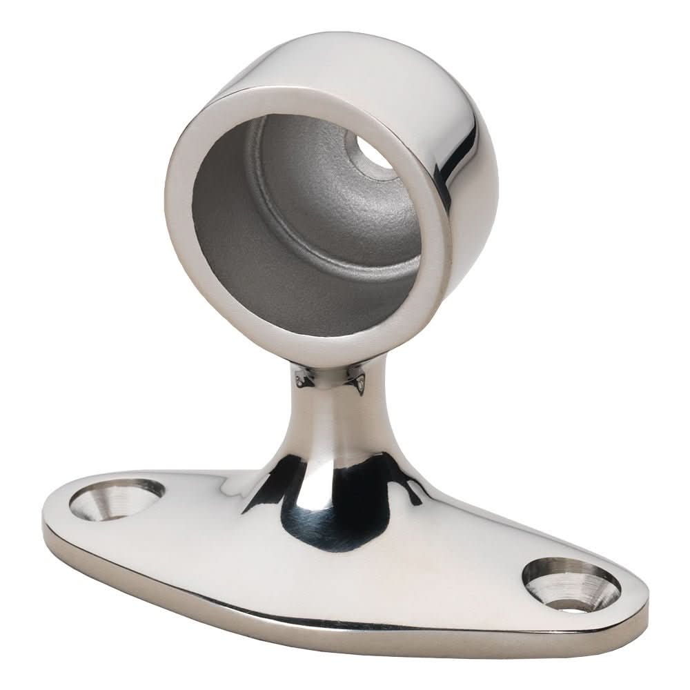 Whitecap 90° Handrail Stanchion - End - 316 Stainless Steel - 7/8" Tube O.D. - 6280C - Anchor Express