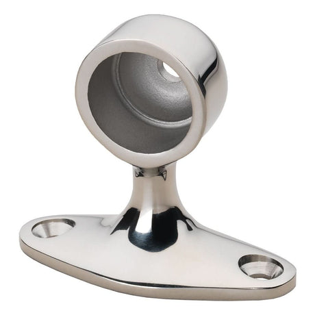 Whitecap 90° Handrail Stanchion - End - 316 Stainless Steel - 7/8" Tube O.D. - 6280C - Anchor Express