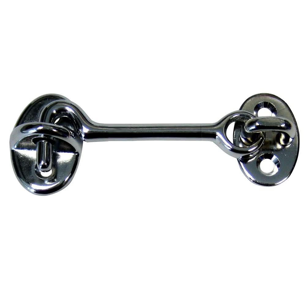 Whitecap Cabin Door Hook - CP/Brass - 3" - S - 1402C - Anchor Express