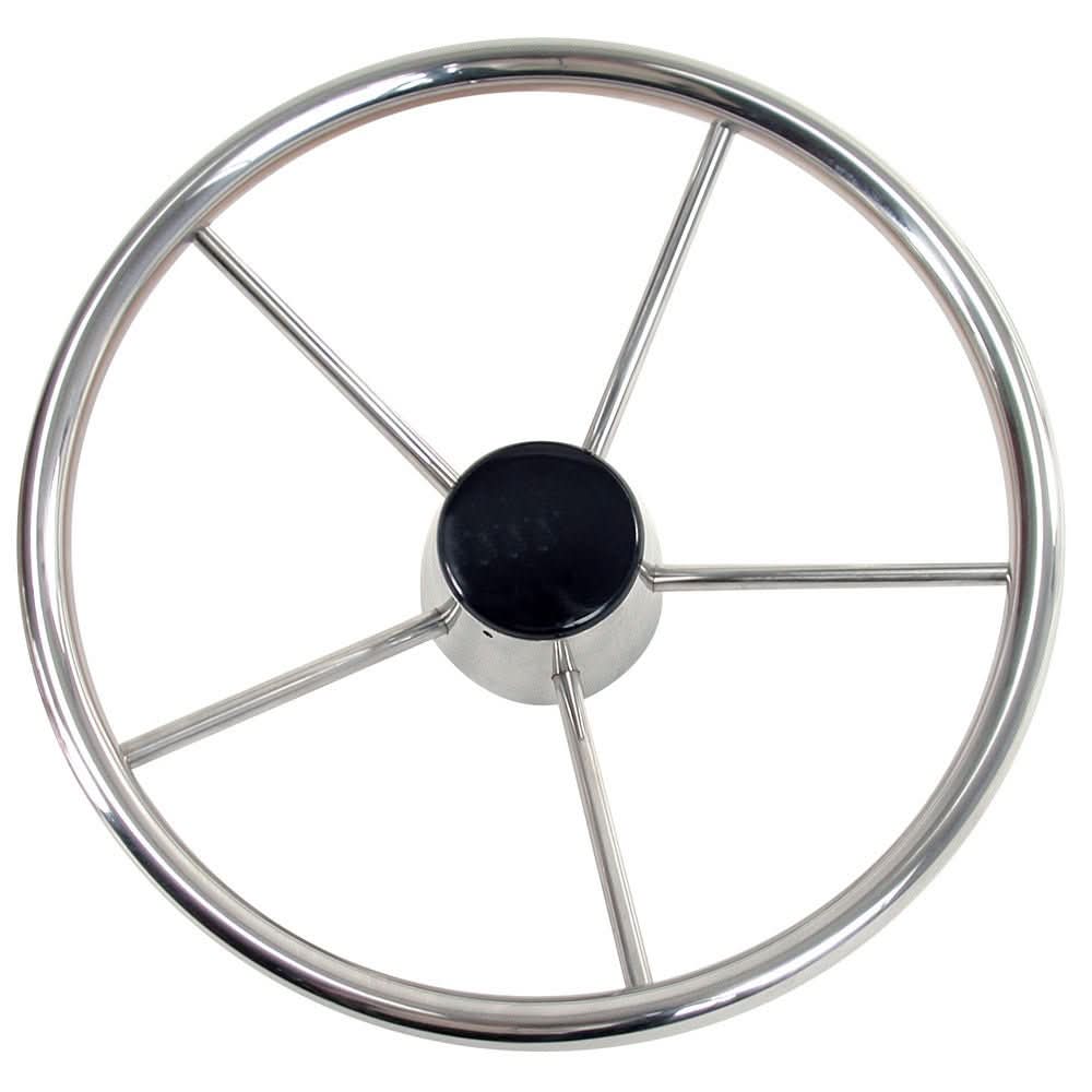 Whitecap Destroyer Steering Wheel - 15" Diameter - S - 9002B - Anchor Express