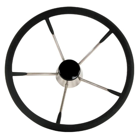 Whitecap Destroyer Steering Wheel - Black Foam, 15" Diameter - S - 9004B - Anchor Express