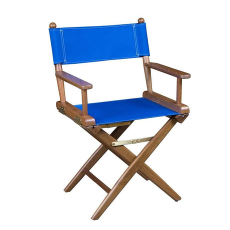 Whitecap Director's Chair w/Blue Seat Covers - Teak60041 - 60041 - Anchor Express