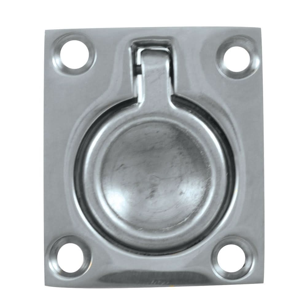 Whitecap Flush Pull Ring - CP/Brass - 1 - 1/2" x 1 - 3/4" - S - 3360C - Anchor Express