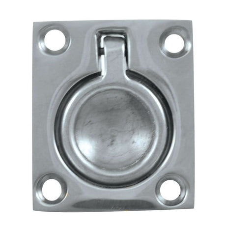 Whitecap Flush Pull Ring - CP/Brass - 1 - 1/2" x 1 - 3/4" - S - 3360C - Anchor Express