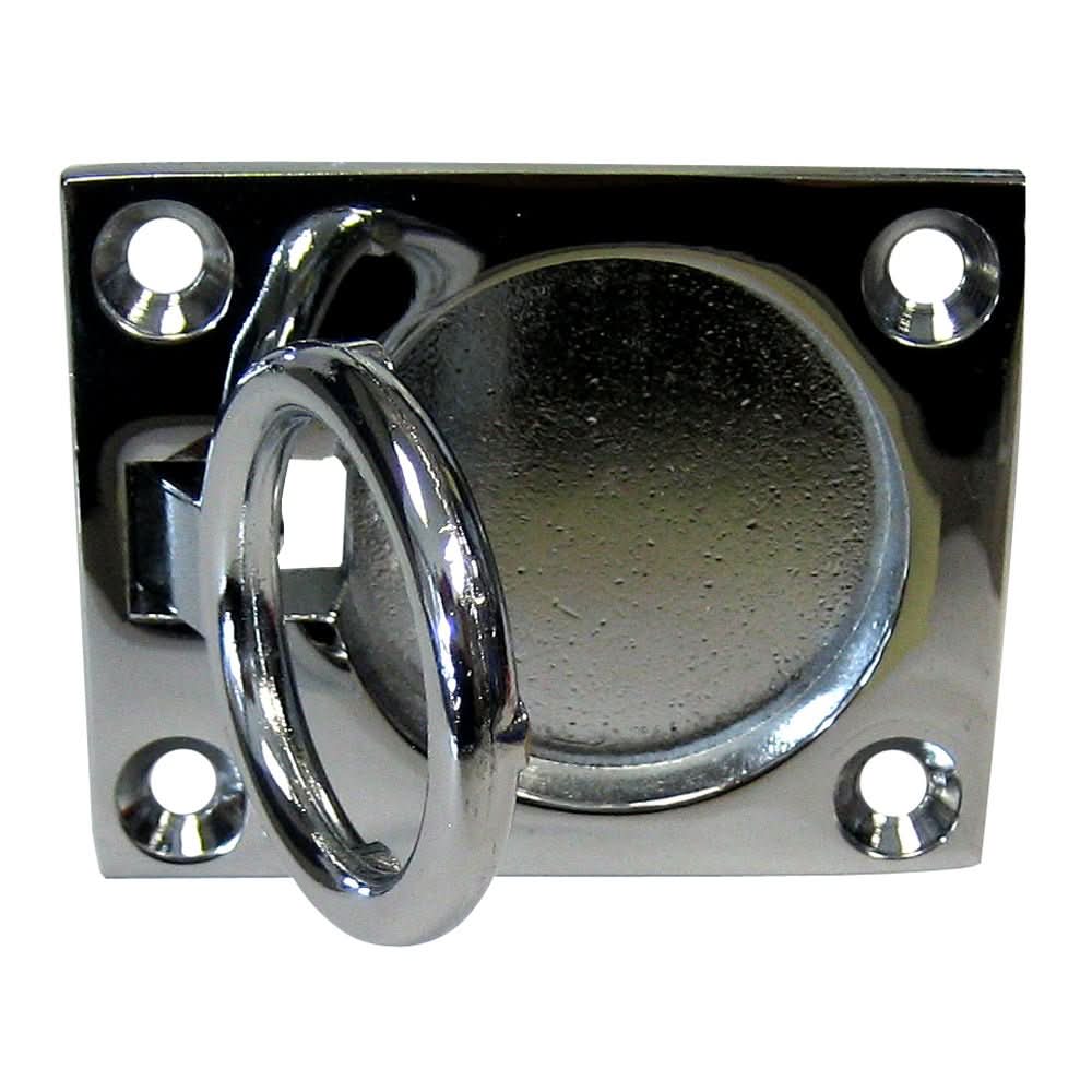 Whitecap Flush Pull Ring - CP/Brass - 2" x 2 - 1/2" - S - 3362C - Anchor Express