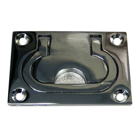 Whitecap Flush Pull Ring - CP/Brass - 3" x 2" - S - 3364C - Anchor Express