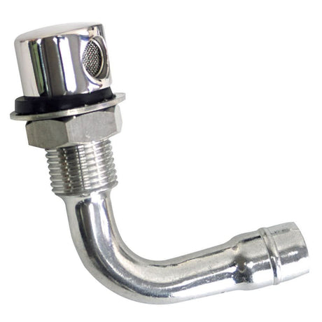 Whitecap Fuel Vent - Round Head, 90 Degree, 5/8" Hose - 6023C - Anchor Express
