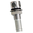 Whitecap Fuel Vent - Round Head, Straight, 9/16" Chrome Brass - S - 7032C - Anchor Express
