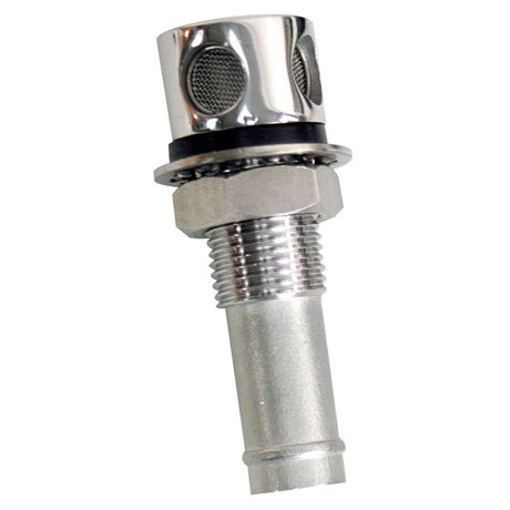 Whitecap Fuel Vent - Round Head, Straight Shaft, 5/8" Hose - 6004C - Anchor Express