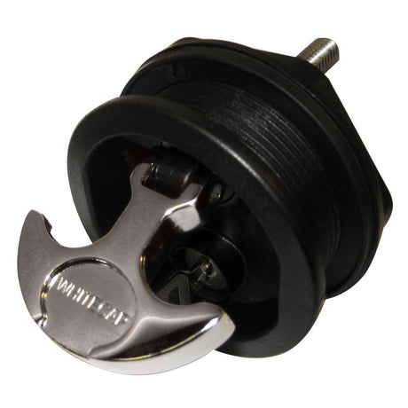 Whitecap T - Handle Latch - Chrome Plated Zamac/Black Nylon - Locking - Freshwater Use Only - S - 226BC - Anchor Express