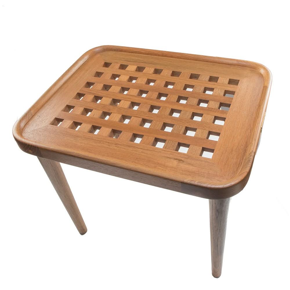 Whitecap Teak Cockpit Grate End Table - 60020 - Anchor Express