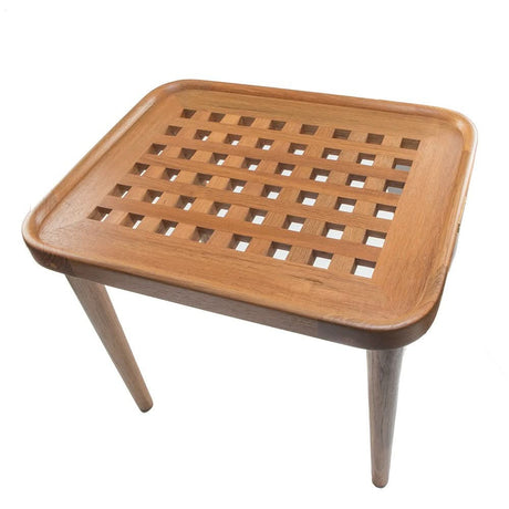 Whitecap Teak Cockpit Grate End Table - 60020 - Anchor Express