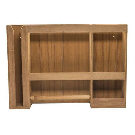 Whitecap Teak Dish/Cup/Paper Towel Rack - 62402 - Anchor Express