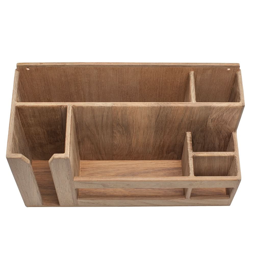 Whitecap Teak Dish/Cup/Utensil Holder - 62404 - Anchor Express