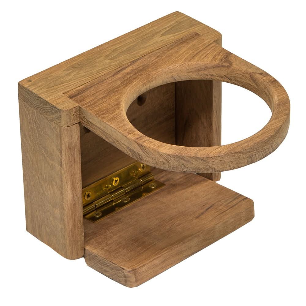 Whitecap Teak Folding Insulated Drink Holder - 62602 - Anchor Express
