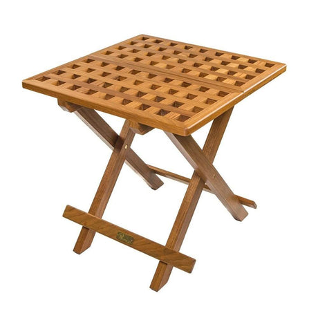 Whitecap Teak Grate Top Fold - Away Table - 60030 - Anchor Express
