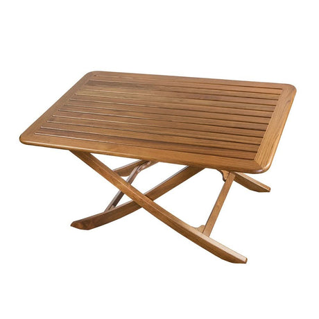 Whitecap Teak Large Adjustable Slat Top Table - 60029 - Anchor Express