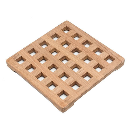 Whitecap Teak Large Square Trivet - 8" - 62421 - Anchor Express
