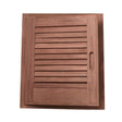 Whitecap Teak Louvered Door & Frame - Left Hand - 15" x 15" - 60723 - Anchor Express
