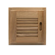 Whitecap Teak Louvered Door & Frame - Right Hand - 12" x 12" - 60720 - Anchor Express