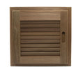 Whitecap Teak Louvered Door & Frame - Right Hand - 15" x 15" - 60722 - Anchor Express