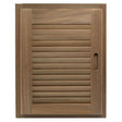 Whitecap Teak Louvered Door & Frame - Right Hand - 15" x 20" - 60724 - Anchor Express