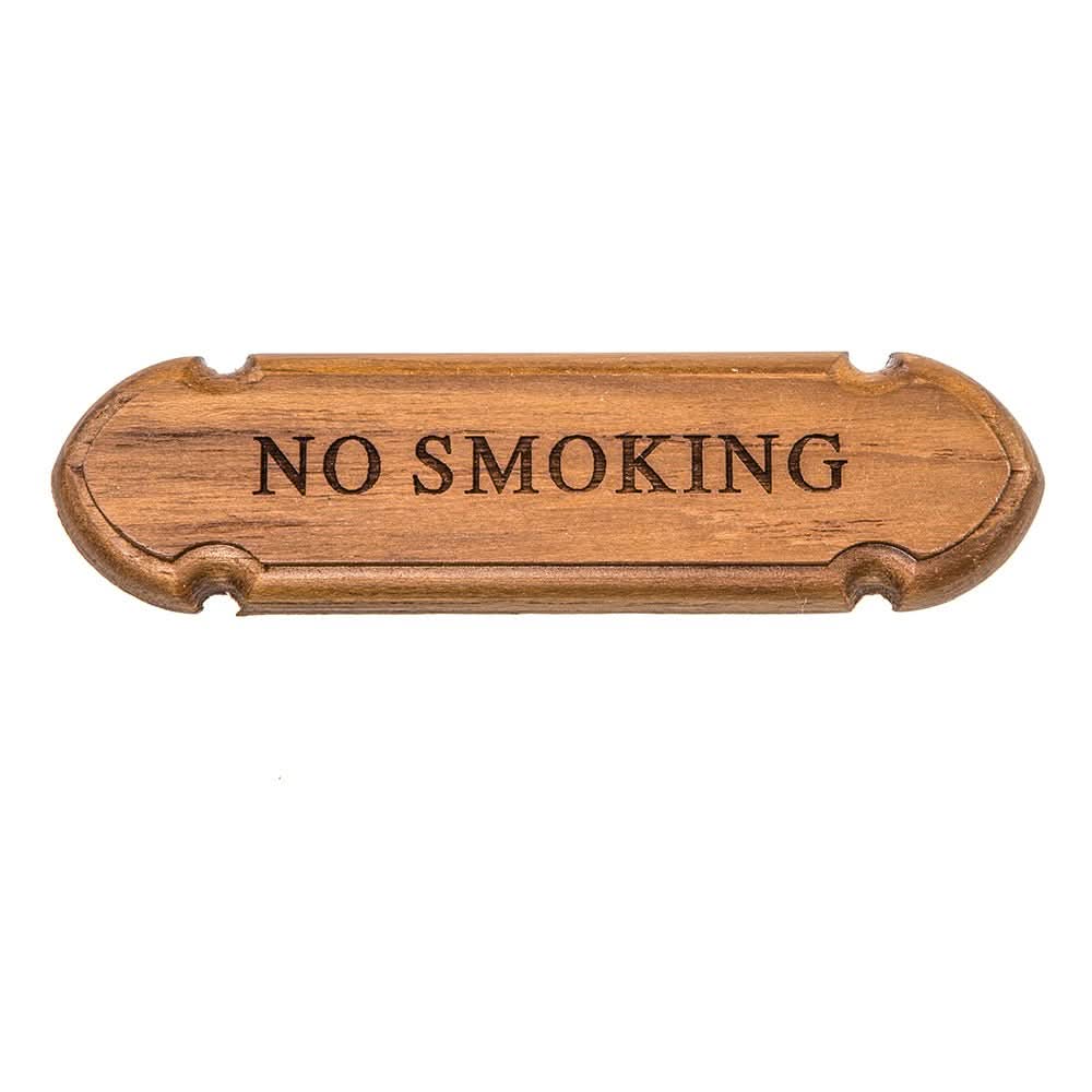 Whitecap Teak "No Smoking" Name Plate - 62672 - Anchor Express
