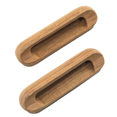 Whitecap Teak Oblong Drawer Pull - 4 - 1/16"L - 2 Pack - 60124 - A - Anchor Express
