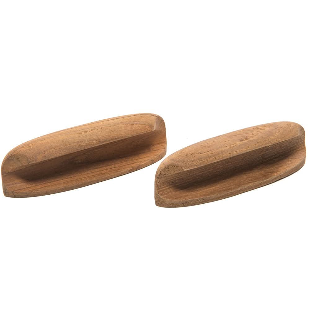 Whitecap Teak Oval Drawer Pull - 4"L - 2 Pack - 60147 - A - Anchor Express