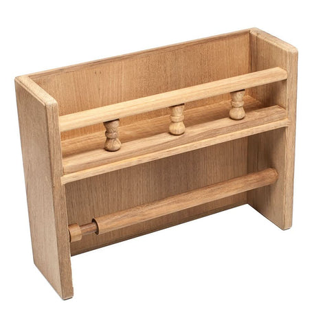 Whitecap Teak Paper Towel Holder with Spice Rack - 62446 - Anchor Express