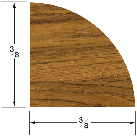 Whitecap Teak Quarter Round Molding Small - 5' - 60851 - Anchor Express
