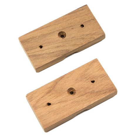 Whitecap Teak Rod Storage Rack Mounting Brackets - Pair - 60609 - Anchor Express