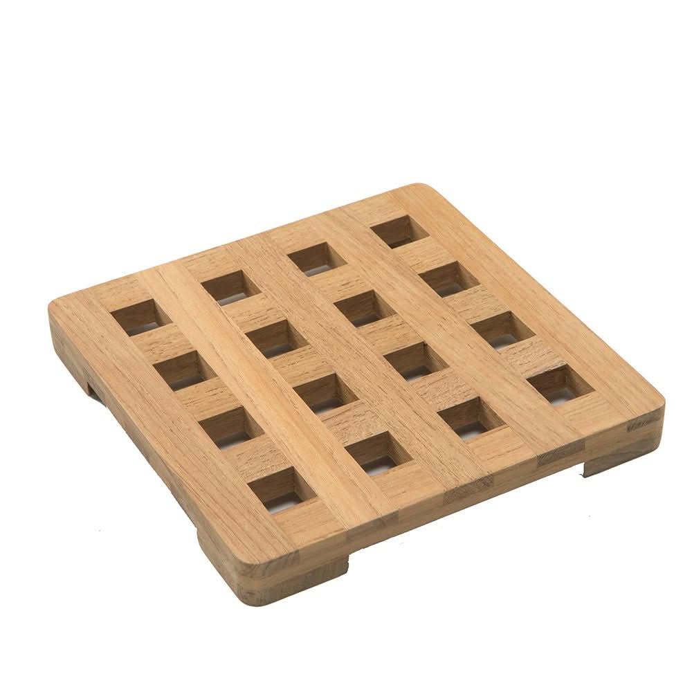 Whitecap Teak Small Square Trivet - 6" - 62420 - Anchor Express