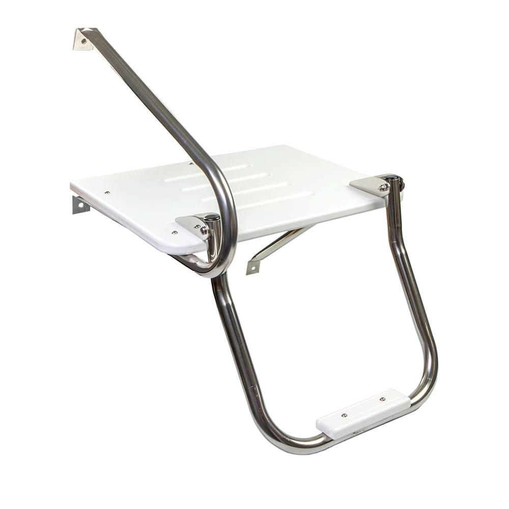 Whitecap White Poly Swim Platform with Ladder for Outboard Motors - 67902 - Anchor Express